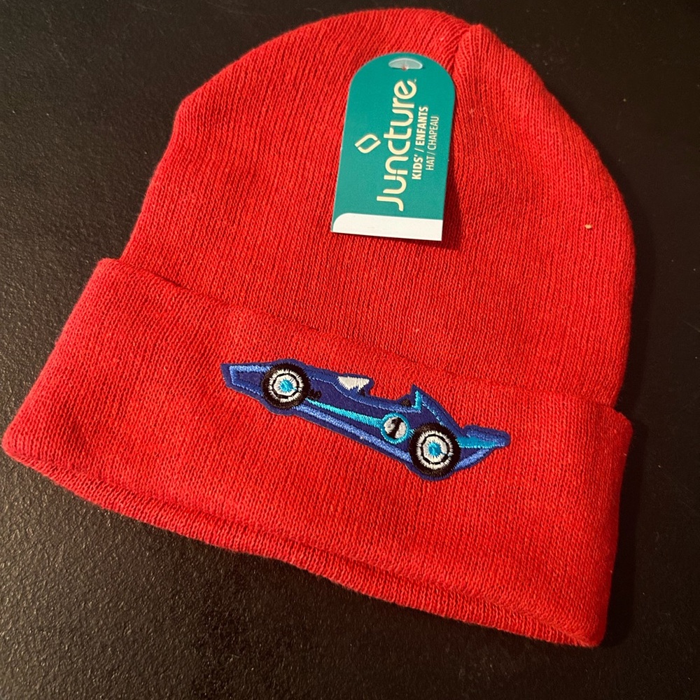 Juncture red knit hat. Kids/infants.